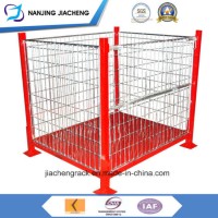 Foldable and Stackable Storage Rigid Metal Weld Wire Cage Pallet