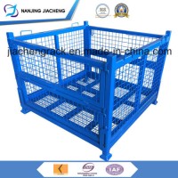 Heavy Duty Qualified China Stackable and Foldable Mesh Pallet Cage