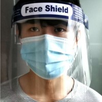 Disposable Transparent Protective Adjustable Face Shield with Sponge