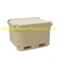 Rotomold 660L Insulated Fish Tubs and Recycle Containers  Keeping Food Quality