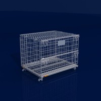 European Collapsible Stackable Pet Preform Wire Mesh Container Multi-Purpose
