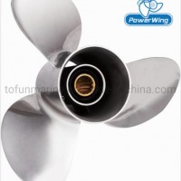 Powerwing Stainless Steel Marine Boat Propeller for Outboard Mercury Engine with 3 Blades (PWM131417