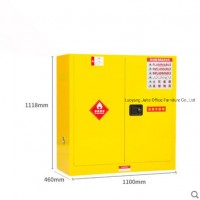 Yellow Heat Chamical Resistance Factory Manufactured 30 Gallon Steel Cabinet