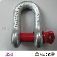 E. Galvanized U. S. Type G210 Screw Pin Anchor Shackle for Lifting
