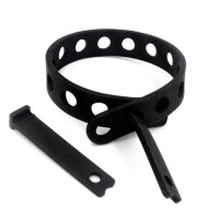 Custom Molded Heavy Duty Adjustable Silicone Rubber Strap with Holes