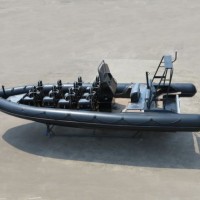 Aqualand 27.5feet 8.3m 16persons Rigid Inflatable Military Rescue Patrol/Fiberglass Rib Motor Speed