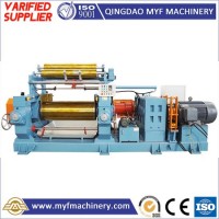 Roller Bearing Xk450 18inch Rubber Processing Two Roll Open Mixing Mill Machine for Rubber Track Pla