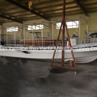 32FT Fiberglass Panga Tourist Passenger Fishing Boat with Full Canopy