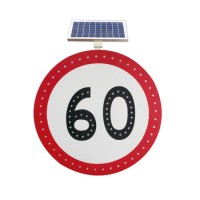 Aluminum Material Solar Powered Outdoor LED Road Traffic Signs