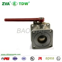 High Quality Discharge Ball Valve with Square Flange