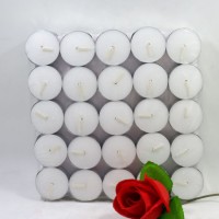 12g/14G Unscented White/Color Wax Tealight Candle Light Aluminum with Shrink