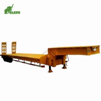 30-40 Ton Flatbed Transport Low Bed Trailer 100 Ton