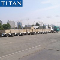 Titan Heavy Duty Lowbed Trailer Multi Axle Hydraulic Modular Trailer