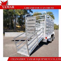 12X6 Hot Dipped Galvanized Cattle Famer Cage Trailer