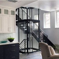 Delicate Residential Panoramic Home Lift Glass Villa Elevator