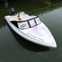 Fiberglass Double Layer Structure Small Yacht Speed Boat