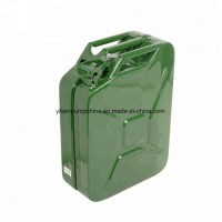 5L 10L 20L America Type Green Jerry Can Metal Fuel Tank Oil Drum Oil Can with Spout