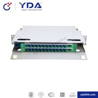 Cold Rolled Steel ODF Patch Panel ODF Integrated Splice Tray Full Installation Optic Distribution Fr