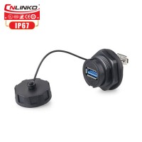 Waterproof USB Receptacle for Audio Systems