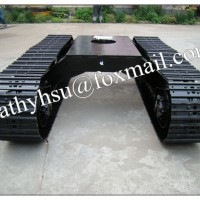 Custom Built Steel Track Crawler Undercarriage with Different Rubber Track Shoes