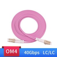 Om4 40gbps 100g Fiber Optic Patch Cord LC-LC 1m 2m 3m 5m 10m 15m 50/125 2mm 2 Core Multimode Duplex