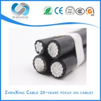 Duplex Triplex Twisted Aluminum Conductor XLPE Insulated Overhead Aerial Bundled ABC Cable