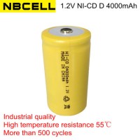 Industrial Quality 1.2V Ni-CD NiCd Size D 4000mAh Rechargeable Battery