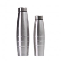 2019 Wholesale Single Wall High Quality Stainless Steel Vacuum Flask Rolling Steel Olive Shape Water
