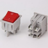 12A 250VAC Dpst 4 Pins Double Rocker Switch with LED