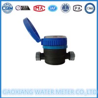 Plastic Nylon Single Jet Water Flow Meter Dn15-Dn20