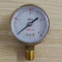 4MPa Brass Socket Gas Regulator Pressure Gauge
