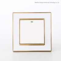 Wholesale Simple Design One Open Golden Acrylic Wall Switch