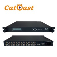 12*CVBS+Audio to DVB-T RF SD Encoder Modulator with Qpsk  16 Qam  64 Qam