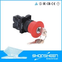 Xb2-BS142  40mm Normally Closed Electrical Circuit Mushroom Head Pushbutton Switch with Key