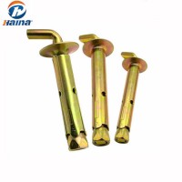 China Supplier Color Plated L Type Sleeve Anchor with L Bolt Expansion Anchor