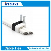 Square Cable Clips with Steel Nail