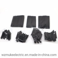127PCS/Lot Heat Shrink Tubing 2: 1 Black Tube Car Cable Sleeving Assortment Wrap Wire Kit with Polyo