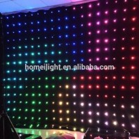 P12 2*2.5m RGB Vision Curtain Indoor LED Display for Stage Wedding