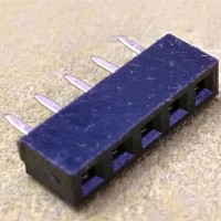 Connector  PBT  Female Header  2.0X4.3mm 1X5pin  Straight Board to Board