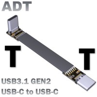 Dual Type-C USB Fpv Male Super Soft Flexible Cable