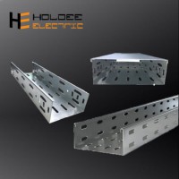 Heavy Duty Outdoor Aluminium Alloy Ventilated Type Perforated Fiber Optic Cable Tray Ladder Trough T