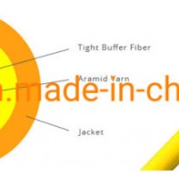 12 Fibers 9/125um Single-Mode Multi-Core Tight Buffered LSZH Distribution Indoor Optical Fiber Cable