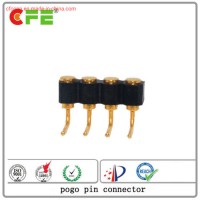 Customized 4pin Right Angle Spring Loaded Connector
