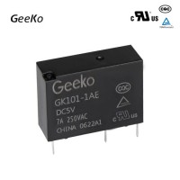 Geeko Relay GK101-1AE DC5V 1FormA 7A 250VAC Mini Relay for PLC Use
