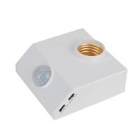 Adjustable Infrared Human Induction Lamp Base Light Control Switch Photocell Lamp Holder OEM Factory