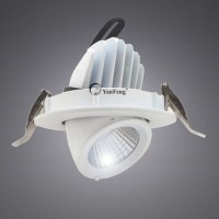 35W 360 Adjustable Rotation Commercial COB LED Ceiling Lighting Cut-out 155mm