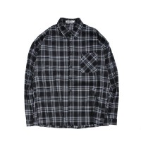 Japan Style Vintage Plaid Shirt with Long Sleeves