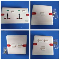 13A ABS Shell Copper with Light Wall Switch (W-104)