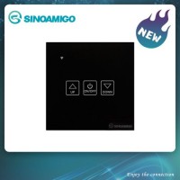 WiFi Smart Light Switch with Diammer  Wireless Touch Wall Switch Works with Alexa  Touch Tempered Gl