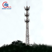 GSM Self Support Angle Steel Tower in Telecommunication Tower with ISO Certificate